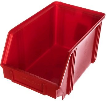 Ящик пластиковый серии 7000 250х148х130, цвет красный.
