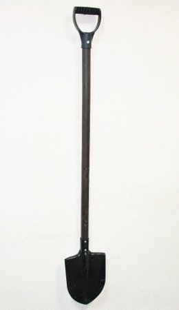 Лопата штыковая ЛКО 210х285х1,4 (с черенком), черная (Борский ТЗ)