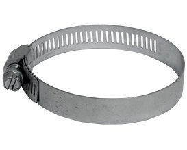 Хомут обжимной просечной (сталь) шир.12.7 мм. 2" (32-51 мм)