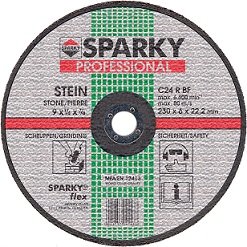 Диск шлифовальный по камню Sparky С 24 R 150х6х22,2 мм