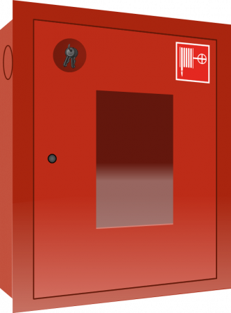 Шкаф ШПК-310 ВОК (встроенный, открытый, красный) 540х650х230мм
