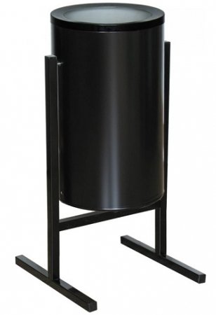 Урна стальная арт СЛ2-300 черная 300х510мм объем 36 литров