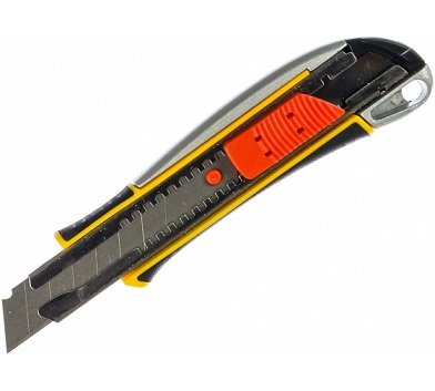 Металлический нож с автостопом KSM-18A, сегмент. лезвия 18 мм, STAYER