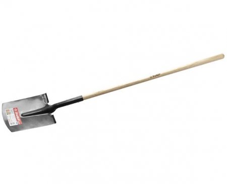 Лопата "ФАВОРИТ" штыковая прямоугольная, деревянный черенок, ЗУБР Профессионал
