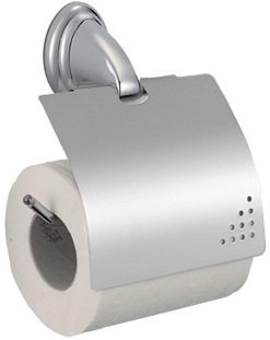 Держатель для туалетной бумаги металлический хромированный (2512)
