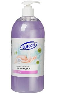 Мыло жидкое Luscan антибактериальное с дозатором 1л