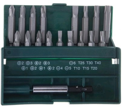 Набор бит с магнитным адаптером в бит-боксе KRAFTOOL, 18 предметов, 26131-H18