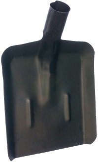 Лопата совковая ЛСП с ребрами жесткости (без черенка), черная (Павлово)