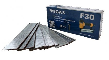 Гвозди PEGAS F30 уп. 5000 шт, длина 30 мм, сечение 25 мм, арт. 1205