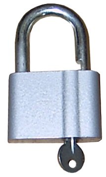 Замок навесной ВС 1-01 дужка 10 мм плоский ключ (3 ключа в компл.)