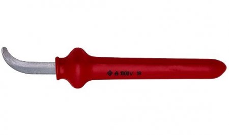 Нож для снятия изоляции 190 мм до 1000В изогнутый (кабельный) (НИЗ 23705313)