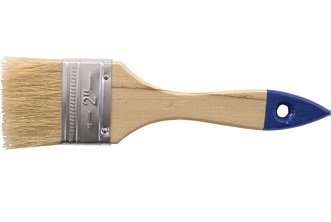 Кисть флейцевая "Лайт", натур. cветлая щетина, деревянная ручка 1" (25 мм)