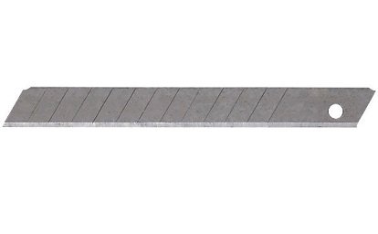Лезвия для ножа технического 9 мм (за 10 шт.) "отламывающиеся" в пенале