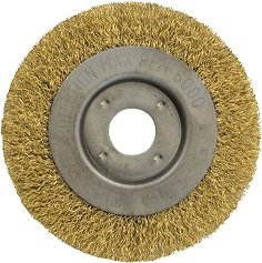 Корщетка-колесо желтая 125 мм