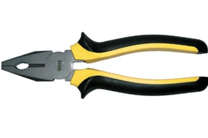 Серия Стайл черно-желтая прорезиненная ручка молибденовое покрытие Пассатижи 200 мм