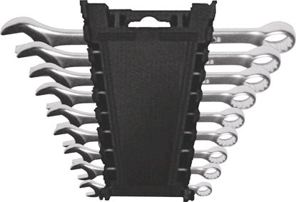 Набор ключей комбинированных 9 шт (6 - 22 мм), в пластиковом держателе