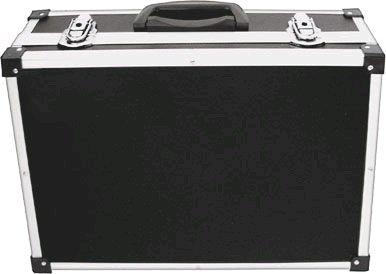 Ящик-чемодан для инструмента алюмин. 43x31x13 см черный