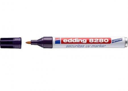 Маркер 8280 Edding ультрафиолетовый, круглый наконечник 1,5-3 мм, специальные чернила