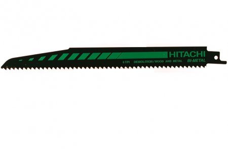 Полотно ножовочное Hikoki S1110DF (3шт) BiM/225мм/6 Дерево и металл. Дер. изделия с мет. элем., ДСП