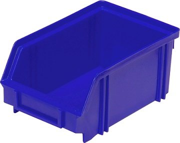 Ящик пластиковый серии 7000 170х105х75, цвет синий.