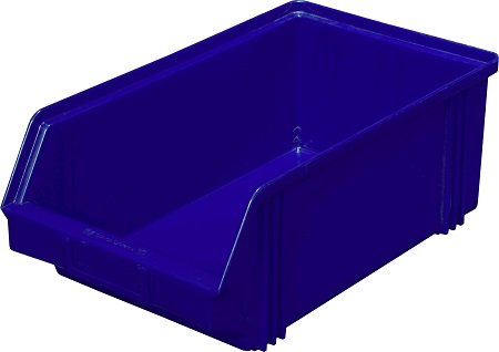Ящик пластиковый серии 7000 400х230х150, цвет синий.