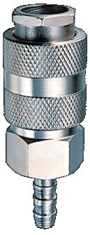 Разъемное соединение рапид (муфта), елочка 10мм с обжимным кольцом 15х18мм FUBAG