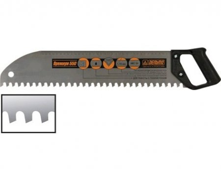 Ножовка по пенобетону "Дельта" (Премиум), 550 мм усиленный зуб, шаг 16 мм  РОС