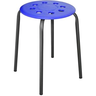 Табурет с пластмассовым сиденьем (ТП01/С синий)