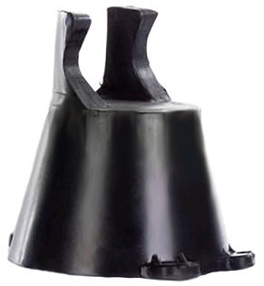 Кронштейн Н2 настенный универсальный (пластик, крепл. под ручку) конус, черный