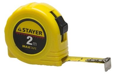 Рулетка STAYER "МASTER" "MaxTape", пластиковый корпус, 2м/16мм