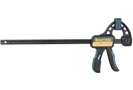 Струбцина "EcoKraft" ручная пистолетная, KRAFTOOL 32226-30, пластиковый корпус, 300/500мм, 150кгс