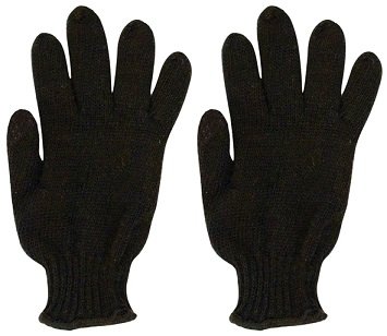 Перчатки вязанные утепленные, полушерстяные, двойной вязки (3 нити) размер 20 РОС