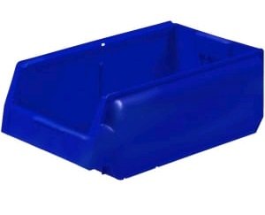 Ящик пластиковый серии 9000 400х230х150, цвет синий.