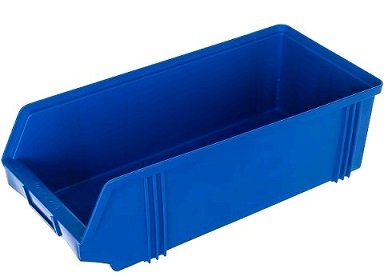 Ящик пластиковый серии 9000 500х230х150, цвет синий.