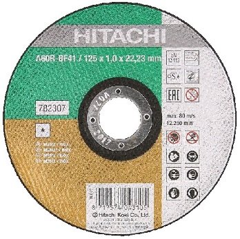 Диск отрезной Hitachi по металлу А 115х2,5х22,2 изогнутый