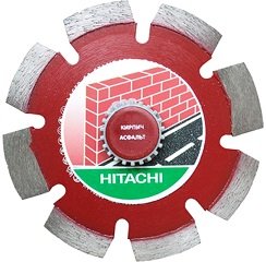 Диск алмазный отрезной Hitachi 125х2,0х22,2 CA; сегментир., по кирпичу, асфальту, свежему бетону