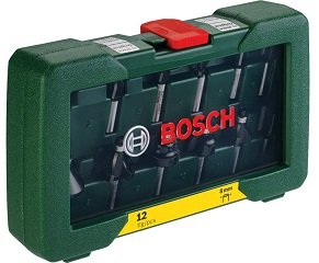 Набор фрез Bosch 12 шт.d хвостовика 8 мм