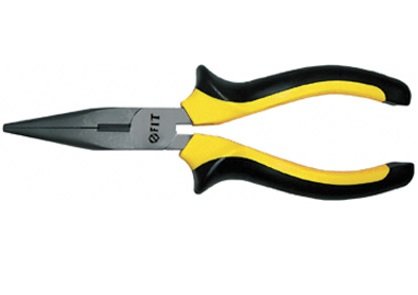 Серия Стайл черно-желтая прорезиненная ручка молибденовое покрытие Тонконосы 160 мм