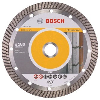 Диск алмазный отрезной Bosch 180х2,5х22,2 мм, универсальный, сплошной