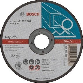 Диск отрезной Bosch по металлу 125х1х22,2 прямой