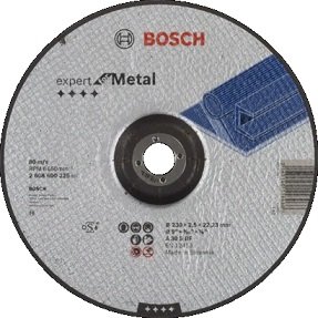 Диск отрезной по металлу Bosch 230х2,5х22,2 мм; изогнутый
