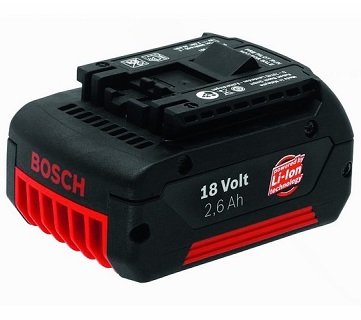 Аккумулятор (батарея) Bosch 18,0 V; 2,6 А/ч (Li-ion)