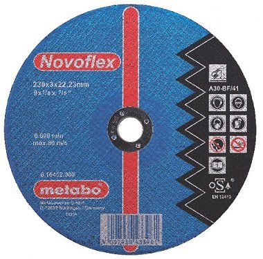 Диск отрезной по нержавеющей стали NOVOFLEX (125х2,5х22,23 мм), Metabo
